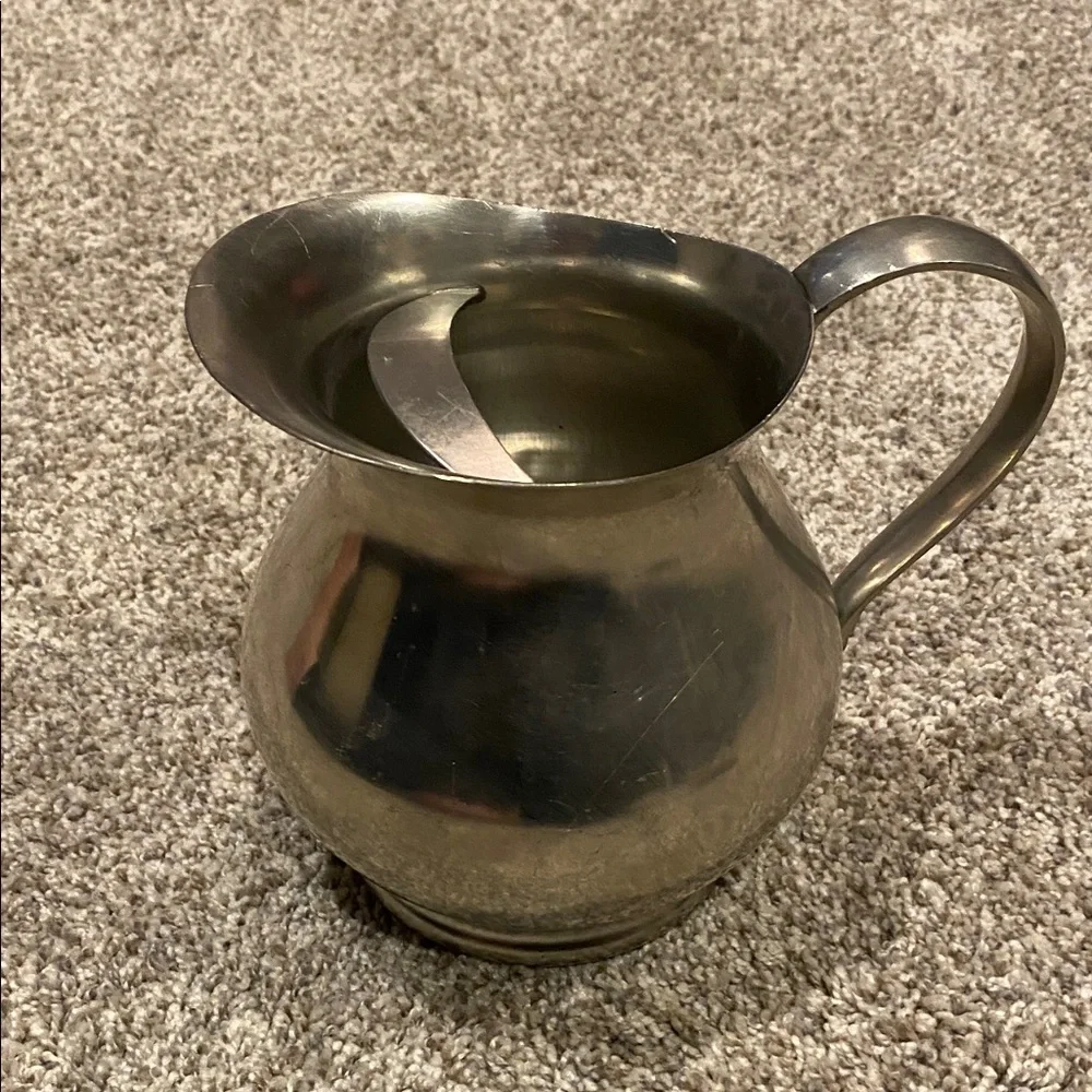 Vintage Royal Holland Elegant Silver Pewter Pitcher.